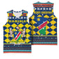 Namibia Christmas Basketball Jersey Coat of Arms and Flag Map Motif - African Pride