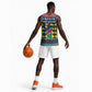 Namibia Christmas Basketball Jersey Coat of Arms and Flag Map Motif - African Pride