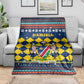 Namibia Christmas Blanket Coat of Arms and Flag Map Motif - African Pride