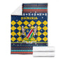 Namibia Christmas Blanket Coat of Arms and Flag Map Motif - African Pride