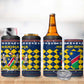 Namibia Christmas 4 in 1 Can Cooler Tumbler Coat of Arms and Flag Map Motif - African Pride