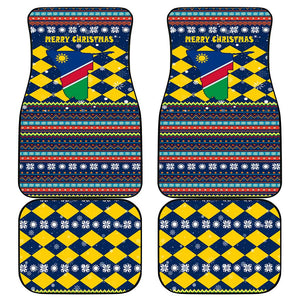 Namibia Christmas Car Mats Coat of Arms and Flag Map Motif - African Pride