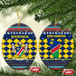Namibia Christmas Ceramic Ornament Coat of Arms and Flag Map Motif - African Pride