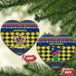 Namibia Christmas Ceramic Ornament Coat of Arms and Flag Map Motif - African Pride