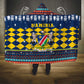 Namibia Christmas Hooded Blanket Coat of Arms and Flag Map Motif - African Pride