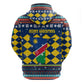 Namibia Christmas Hoodie Coat of Arms and Flag Map Motif - African Pride