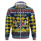 Namibia Christmas Hoodie Coat of Arms and Flag Map Motif - African Pride