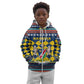 Namibia Christmas Kid Hoodie Coat of Arms and Flag Map Motif - African Pride