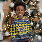 Namibia Christmas Kid Ugly Christmas Sweater Coat of Arms and Flag Map Motif - African Pride