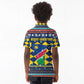 Namibia Christmas Kid Polo Shirt Coat of Arms and Flag Map Motif - African Pride