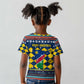 Namibia Christmas Kid T shirt Coat of Arms and Flag Map Motif - African Pride