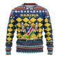 Namibia Christmas Ugly Christmas Sweater Coat of Arms and Flag Map Motif - African Pride