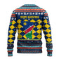 Namibia Christmas Ugly Christmas Sweater Coat of Arms and Flag Map Motif - African Pride