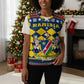 Namibia Christmas Knitted V-Neck Vest Coat of Arms and Flag Map Motif - African Pride