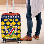 Namibia Christmas Luggage Cover Coat of Arms and Flag Map Motif - African Pride