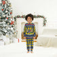 Namibia Christmas Pajama Set Coat of Arms and Flag Map Motif - African Pride