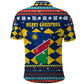 Namibia Christmas Polo Shirt Coat of Arms and Flag Map Motif - African Pride