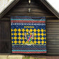 Namibia Christmas Quilt Coat of Arms and Flag Map Motif - African Pride