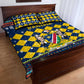 Namibia Christmas Quilt Bed Set Coat of Arms and Flag Map Motif - African Pride