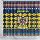 Namibia Christmas Shower Curtain Coat of Arms and Flag Map Motif - African Pride