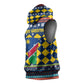 Namibia Christmas Sleeveless Hoodie Coat of Arms and Flag Map Motif - African Pride