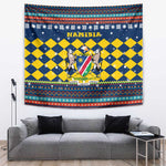 Namibia Christmas Tapestry Coat of Arms and Flag Map Motif - African Pride