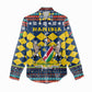 Namibia Christmas Women Casual Shirt Coat of Arms and Flag Map Motif - African Pride
