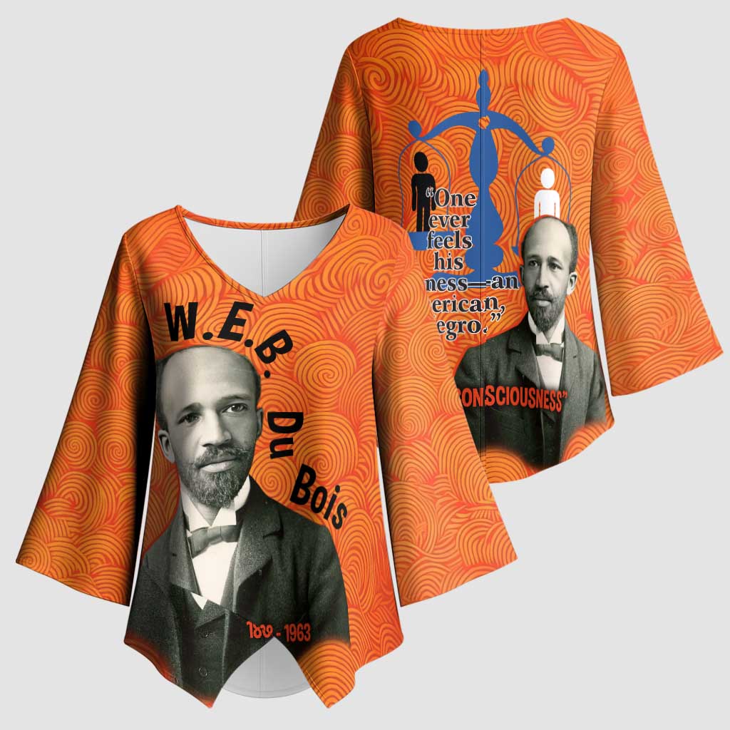 W.E.B. Du Bois Tribute Kimono Sleeve Blouse W.E.B. Du Bois Tribute - African Pride
