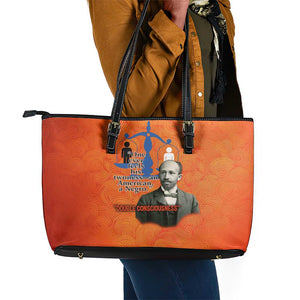 W.E.B. Du Bois Tribute Leather Tote Bag W.E.B. Du Bois Tribute - African Pride