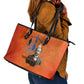 W.E.B. Du Bois Tribute Leather Tote Bag W.E.B. Du Bois Tribute - African Pride