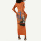 W.E.B. Du Bois Tribute Long Sleeve Bodycon Dress W.E.B. Du Bois Tribute - African Pride