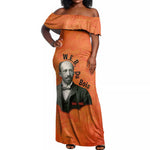 W.E.B. Du Bois Tribute Off Shoulder Maxi Dress W.E.B. Du Bois Tribute - African Pride