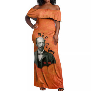 W.E.B. Du Bois Tribute Off Shoulder Maxi Dress W.E.B. Du Bois Tribute - African Pride