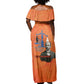 W.E.B. Du Bois Tribute Off Shoulder Maxi Dress W.E.B. Du Bois Tribute - African Pride