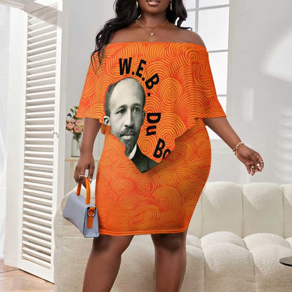 W.E.B. Du Bois Tribute Off Shoulder Short Dress W.E.B. Du Bois Tribute - African Pride