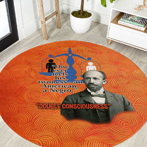 W.E.B. Du Bois Tribute Round Carpet W.E.B. Du Bois Tribute - African Pride