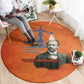 W.E.B. Du Bois Tribute Round Carpet W.E.B. Du Bois Tribute - African Pride