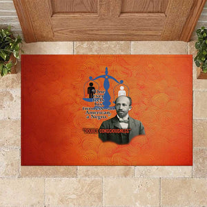 W.E.B. Du Bois Tribute Rubber Doormat W.E.B. Du Bois Tribute - African Pride