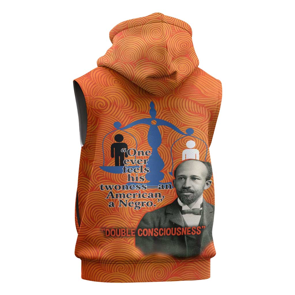 W.E.B. Du Bois Tribute Sleeveless Zip Hoodie W.E.B. Du Bois Tribute - African Pride