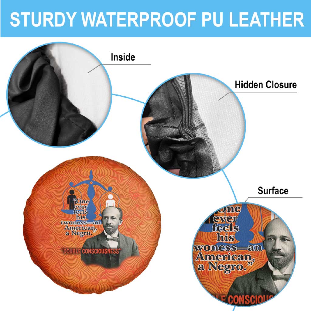 W.E.B. Du Bois Tribute Spare Tire Cover W.E.B. Du Bois Tribute - African Pride