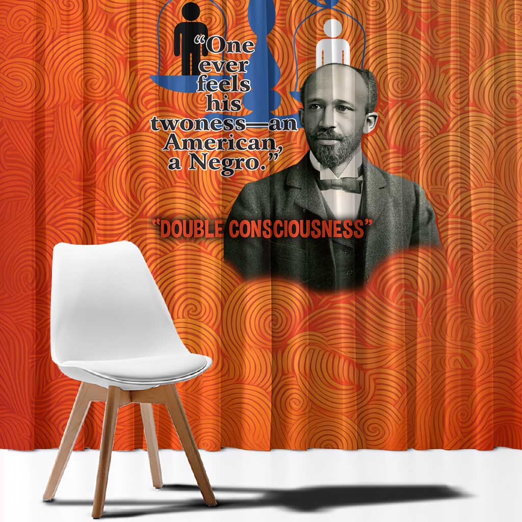 W.E.B. Du Bois Tribute Window Curtain W.E.B. Du Bois Tribute - African Pride