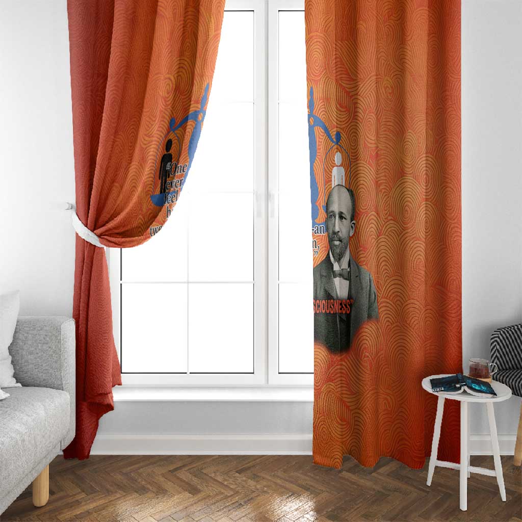 W.E.B. Du Bois Tribute Window Curtain W.E.B. Du Bois Tribute - African Pride