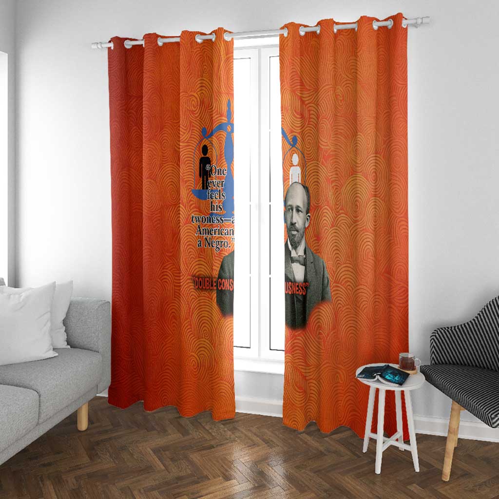 W.E.B. Du Bois Tribute Window Curtain W.E.B. Du Bois Tribute - African Pride