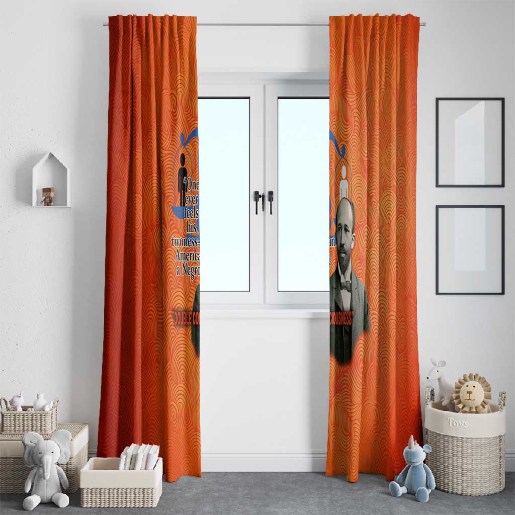 W.E.B. Du Bois Tribute Window Curtain W.E.B. Du Bois Tribute - African Pride