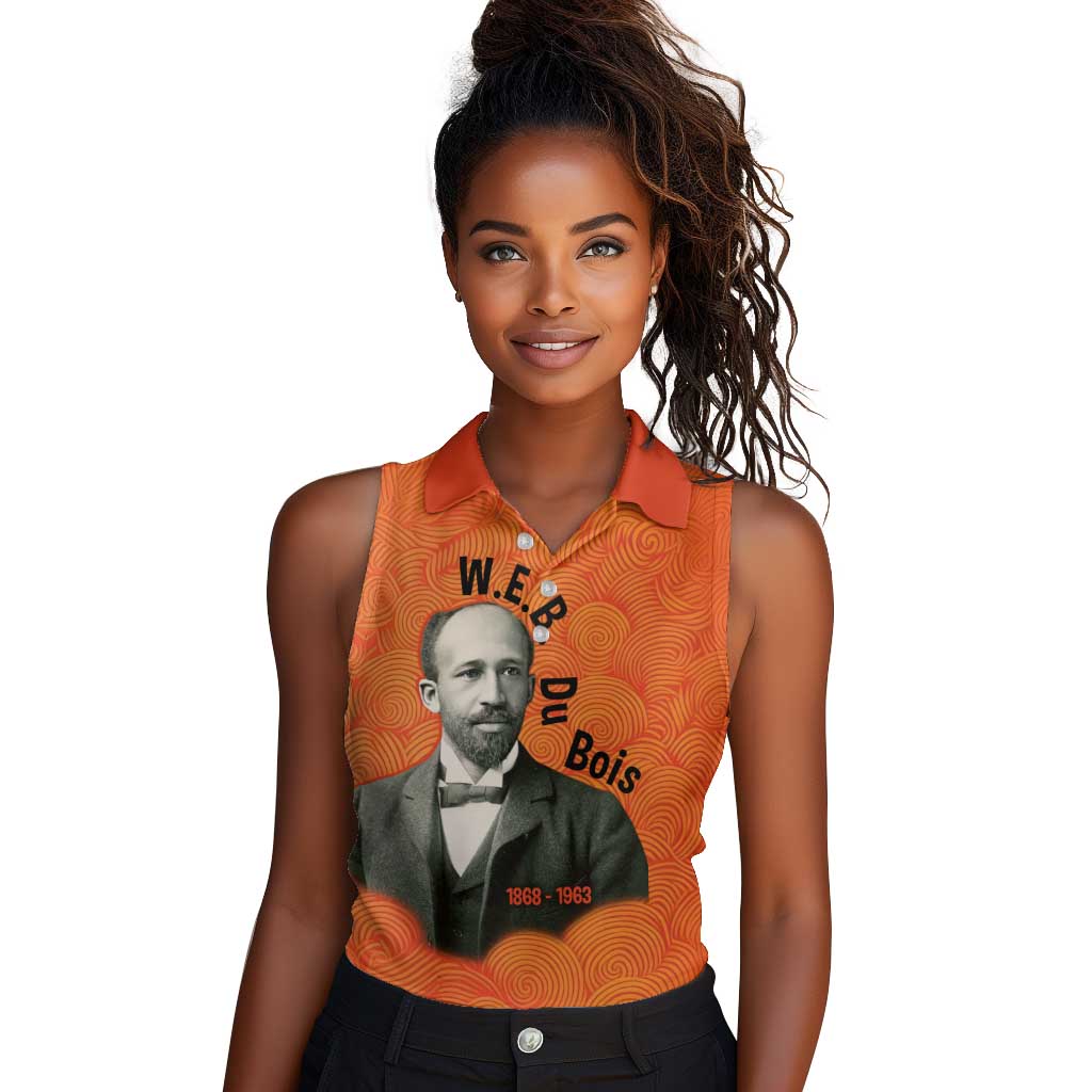 W.E.B. Du Bois Tribute Women Sleeveless Polo Shirt W.E.B. Du Bois Tribute - African Pride