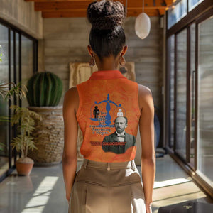 W.E.B. Du Bois Tribute Women Sleeveless Polo Shirt W.E.B. Du Bois Tribute - African Pride