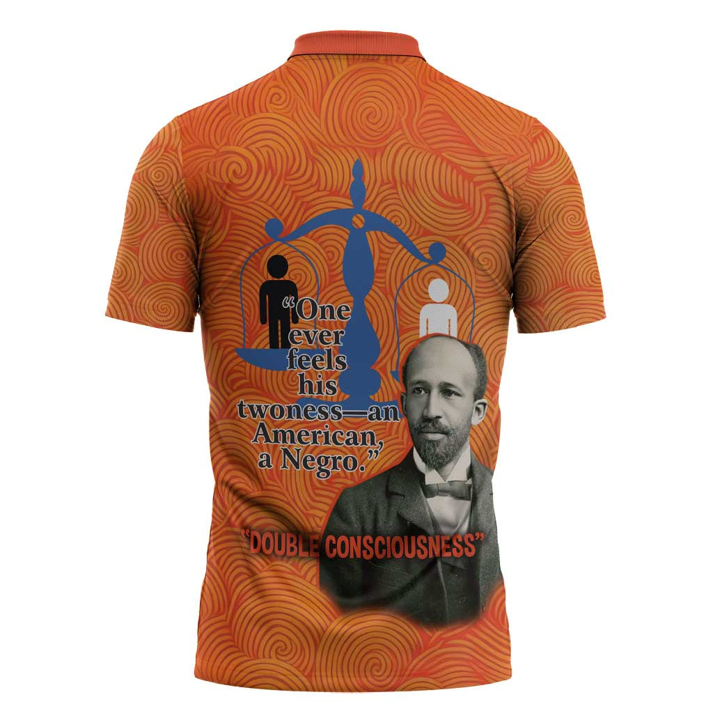 W.E.B. Du Bois Tribute Zipper Polo Shirt W.E.B. Du Bois Tribute - African Pride