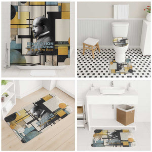 W.E.B. Du Bois Education is Liberation Bathroom Set Scholar, Activist, Visionary Tribute Design - African Pride
