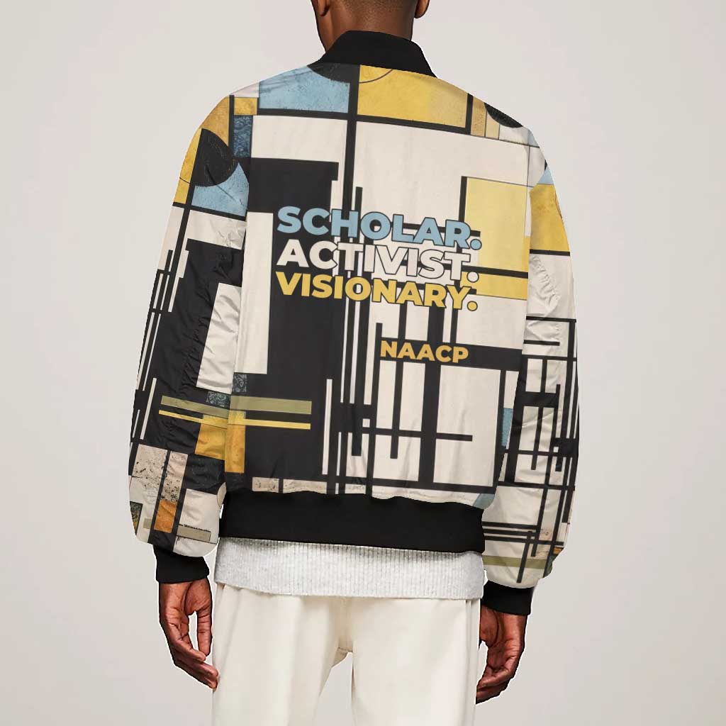 W.E.B. Du Bois Education is Liberation Bomber Jacket Scholar, Activist, Visionary Tribute Design - African Pride