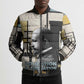 W.E.B. Du Bois Education is Liberation Bomber Puffer Jacket Scholar, Activist, Visionary Tribute Design - African Pride